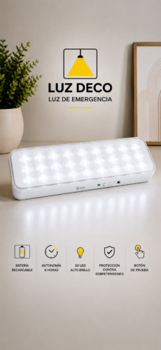 Luz De Emergencia 30 Leds
