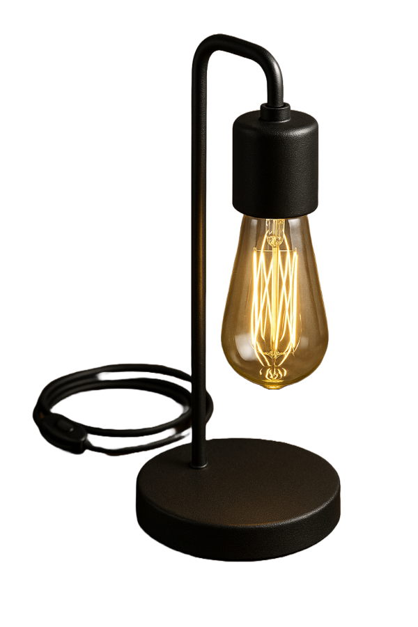 Velador De Mesa Vintage Estilo Industrial E27 Apto Led