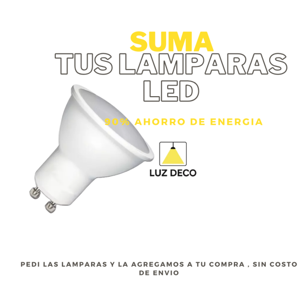 Spot Embutir Circular Plateado Y Movil. Para Dicroica Led - Imagen 2