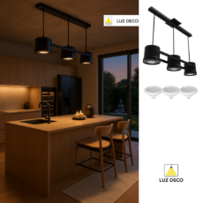 Lámpara Colgante 3 Luces Luz Deco Para Ar111 Orientable