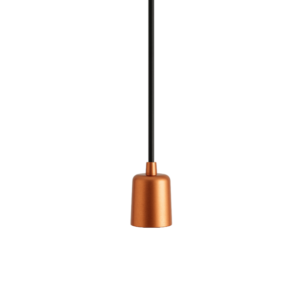 Colgante 1 Luz Moderno Color Cobre Apto Led