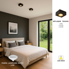 Aplique De Techo Cardanico 1 Luz Movil Para Lampara Ar111