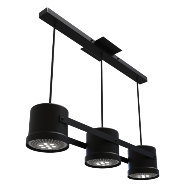 Lámpara Colgante 3 Luces Luz Deco Para Ar111 Orientable