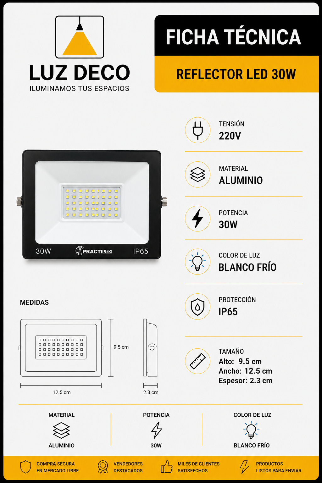 Reflector Led 30W