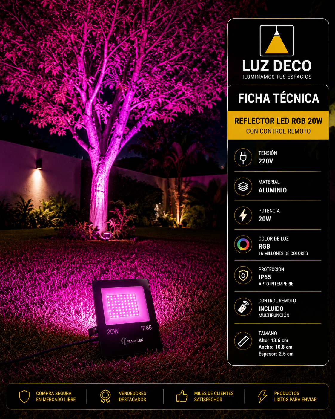 Reflector RGB 50W - Imagen 2