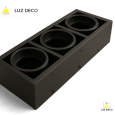Aplique de techo cardánico 3 luces para AR111