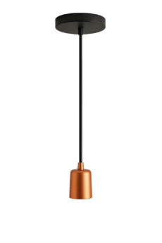 Colgante 1 luz moderno color cobre