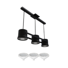 Lámpara colgante 3 luces AR111 orientable