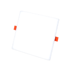 Plafón cuadrado frameless para embutir 24W