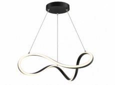 Colgante LED Orbit negro luz cálida 42W