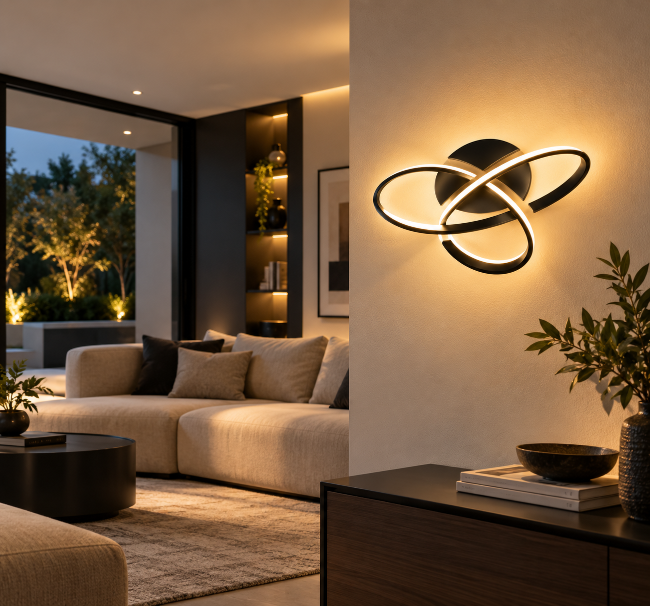 Aplique Lazo en living