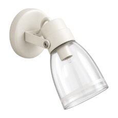 Aplique 1 luz baño tulipa PVC